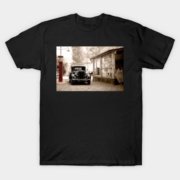 Old Timer Classic Car T-Shirt by Custom Autos